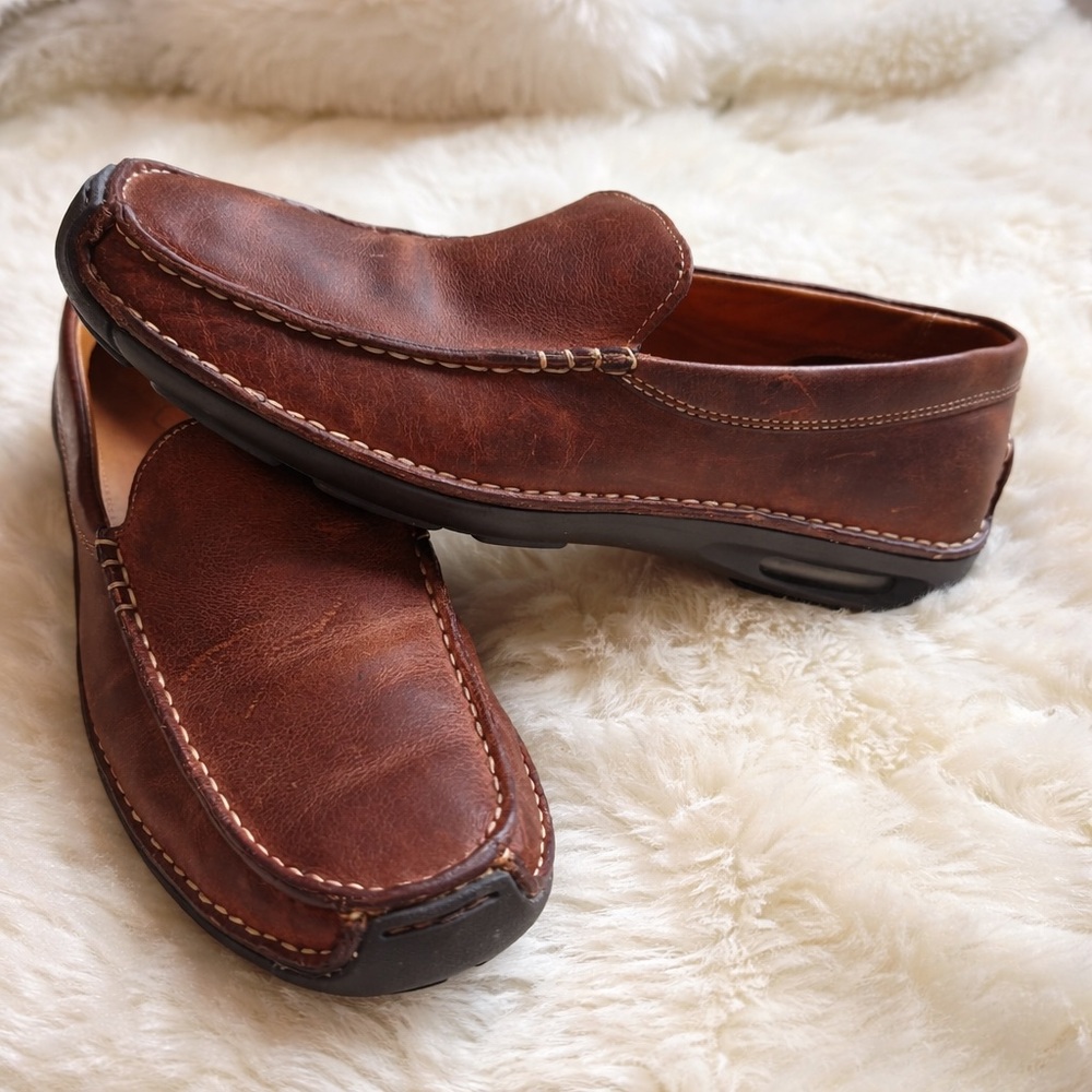 Men’s Cole Haan Rich Brown Leather Slip-Ons - 8